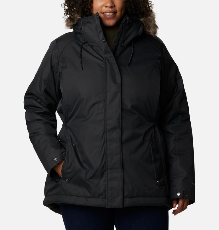 Women\'s Columbia Suttle Mountain II Insulated Jackets Black | Plus Size CA-V4813